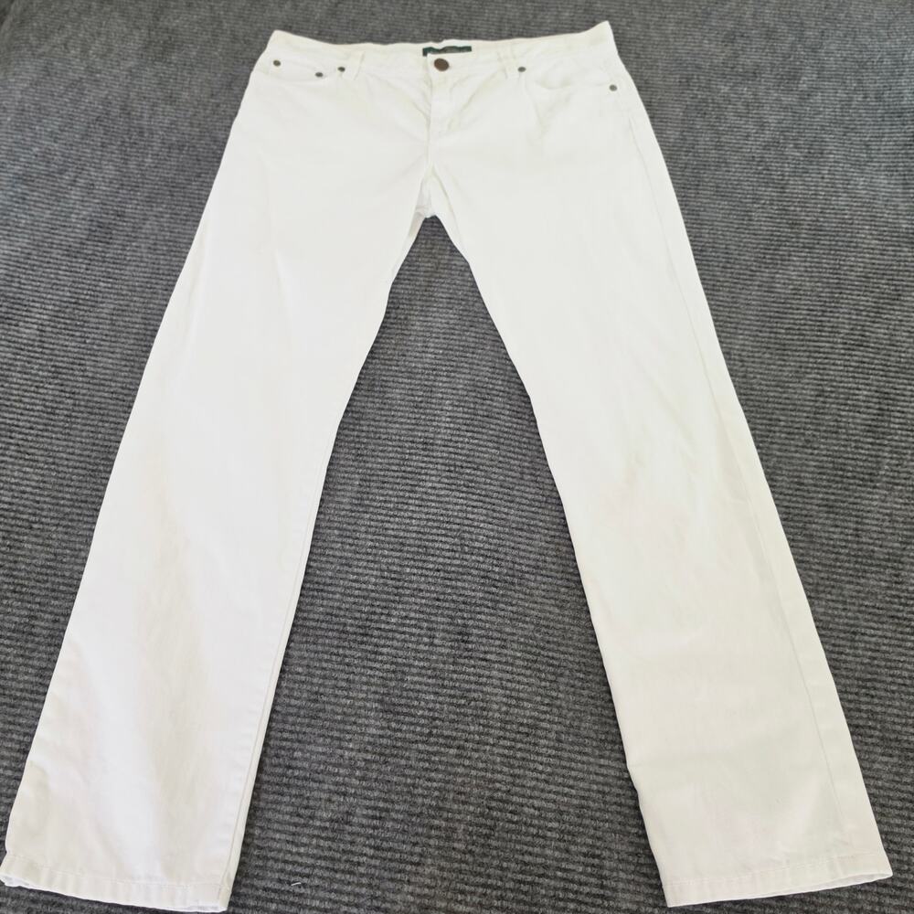LRL Lauren Ralph Lauren Jeans Co. Women's Size 6 White Denim Boyfriend Fit Jeans - Picture 4 of 8